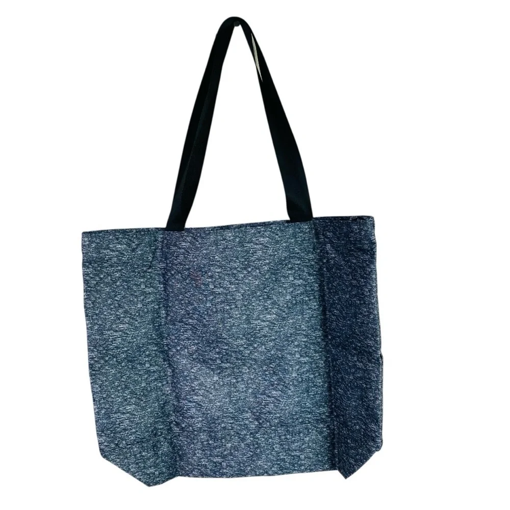 PINK Heather Grey Weekender Canvas Zip Closure Tote 21” x 15” x 7.5”